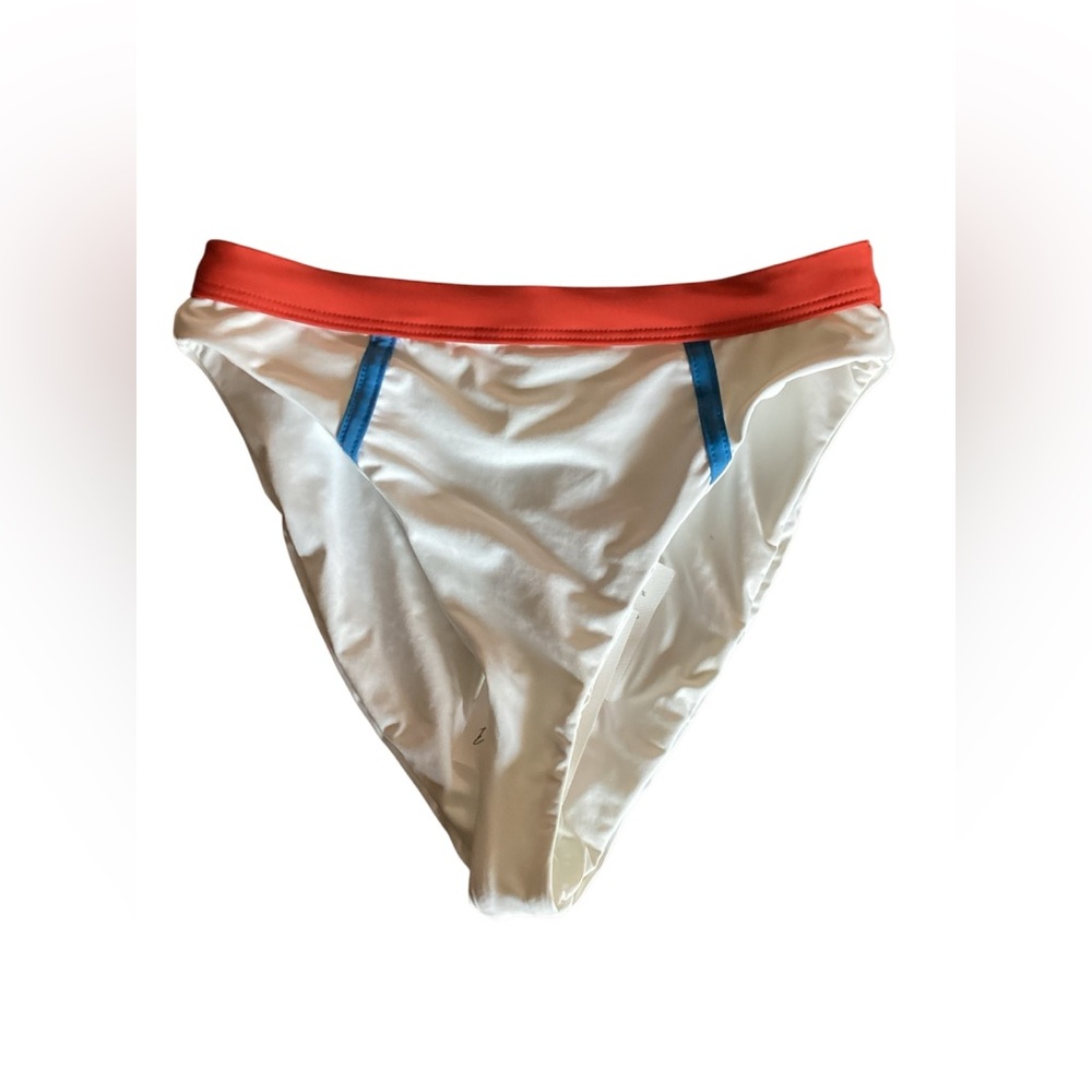 Dippin Daisies Olympia Bikini Set with 2 Tops White Red Blue Women Size Small - Picture 4 of 12